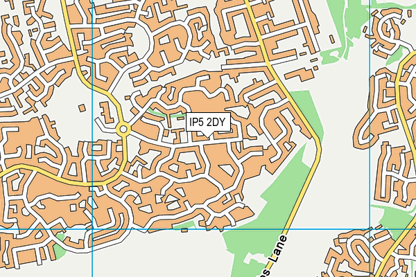 IP5 2DY map - OS VectorMap District (Ordnance Survey)