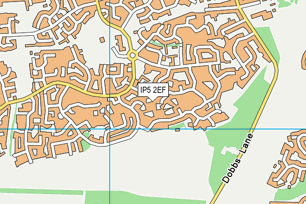 IP5 2EF map - OS VectorMap District (Ordnance Survey)