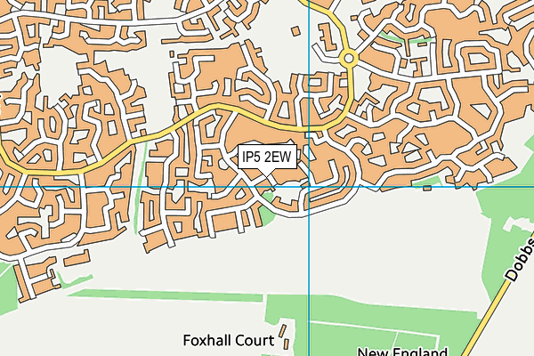 IP5 2EW map - OS VectorMap District (Ordnance Survey)