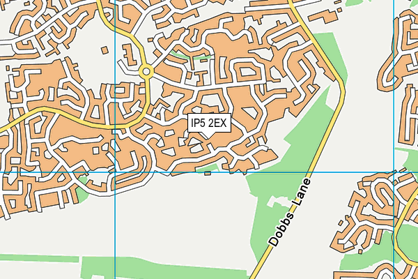 IP5 2EX map - OS VectorMap District (Ordnance Survey)