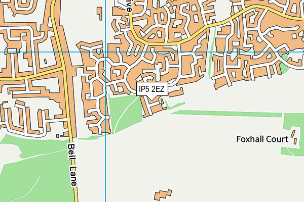 IP5 2EZ map - OS VectorMap District (Ordnance Survey)