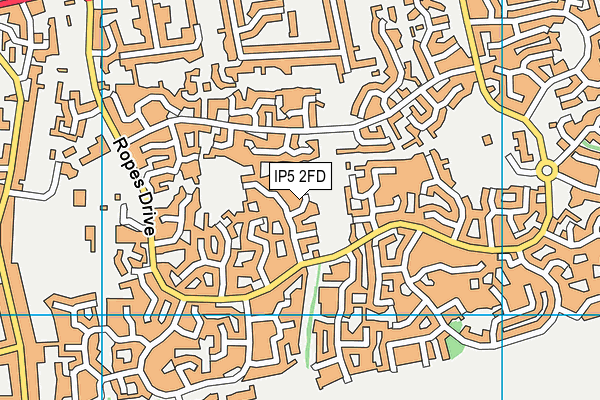 IP5 2FD map - OS VectorMap District (Ordnance Survey)