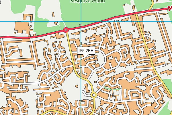 IP5 2FH map - OS VectorMap District (Ordnance Survey)