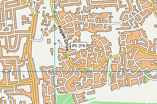 IP5 2FN map - OS VectorMap District (Ordnance Survey)