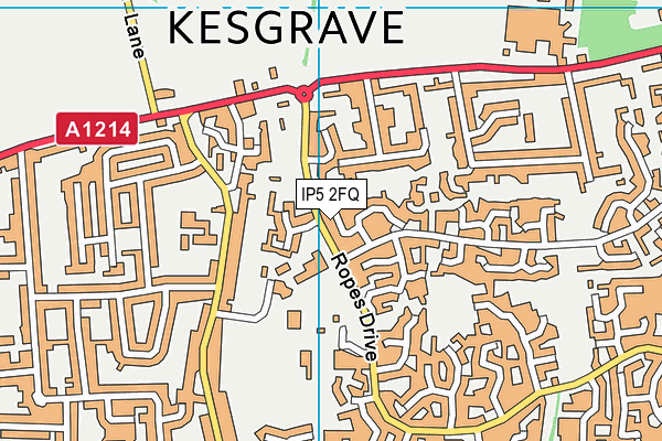 IP5 2FQ map - OS VectorMap District (Ordnance Survey)