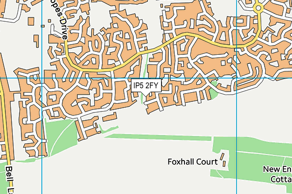 IP5 2FY map - OS VectorMap District (Ordnance Survey)