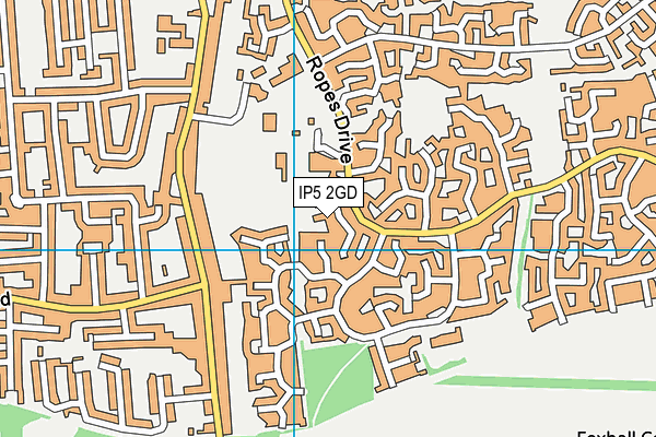 IP5 2GD map - OS VectorMap District (Ordnance Survey)