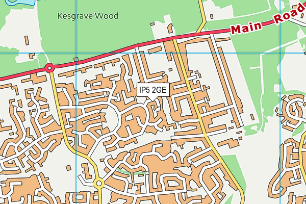 IP5 2GE map - OS VectorMap District (Ordnance Survey)