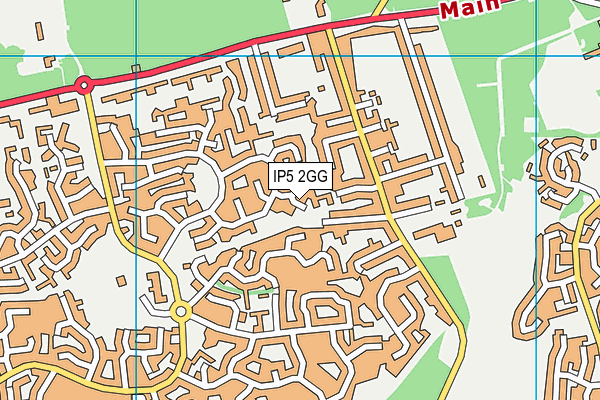 IP5 2GG map - OS VectorMap District (Ordnance Survey)