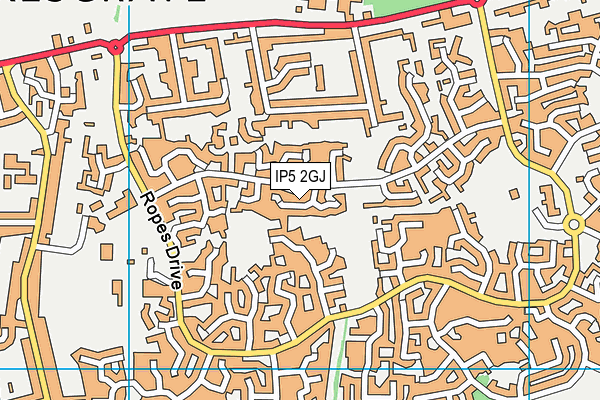 IP5 2GJ map - OS VectorMap District (Ordnance Survey)