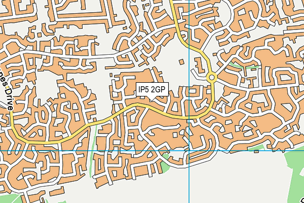 IP5 2GP map - OS VectorMap District (Ordnance Survey)