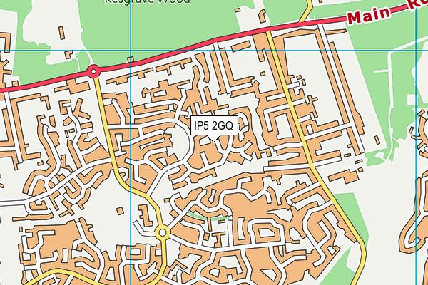 IP5 2GQ map - OS VectorMap District (Ordnance Survey)