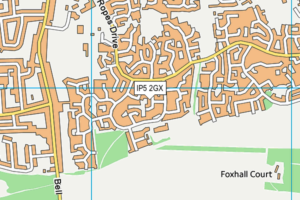 IP5 2GX map - OS VectorMap District (Ordnance Survey)