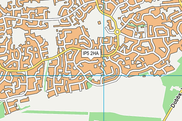 IP5 2HA map - OS VectorMap District (Ordnance Survey)