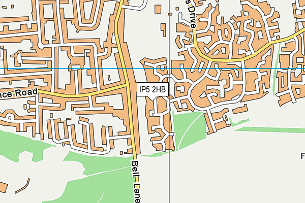 IP5 2HB map - OS VectorMap District (Ordnance Survey)