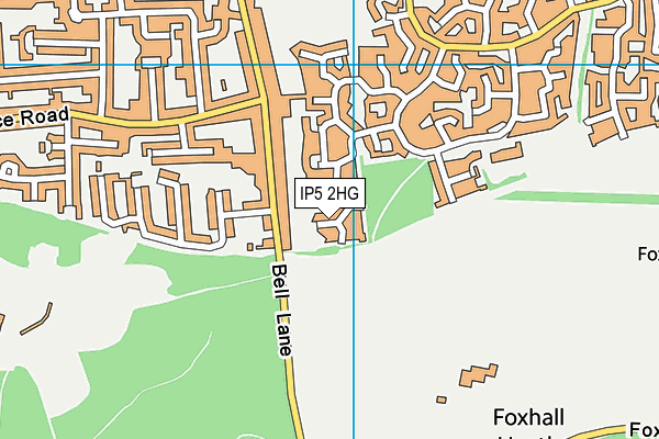 IP5 2HG map - OS VectorMap District (Ordnance Survey)