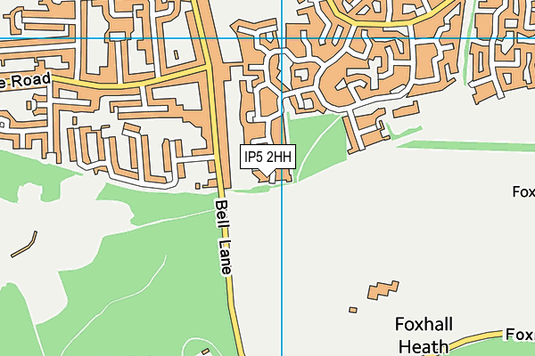 IP5 2HH map - OS VectorMap District (Ordnance Survey)