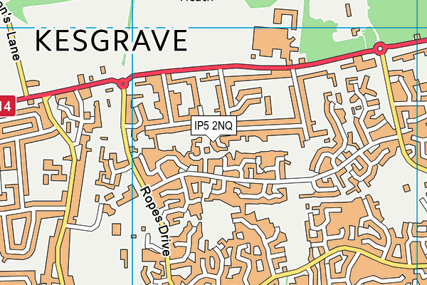 IP5 2NQ map - OS VectorMap District (Ordnance Survey)