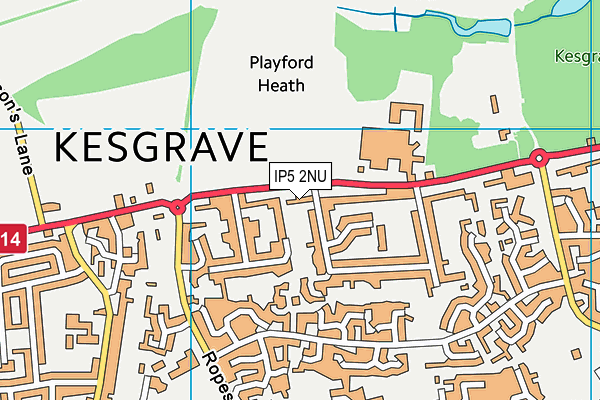 IP5 2NU map - OS VectorMap District (Ordnance Survey)