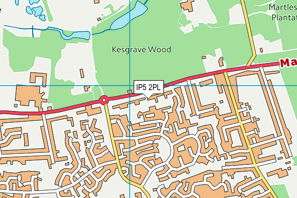 IP5 2PL map - OS VectorMap District (Ordnance Survey)