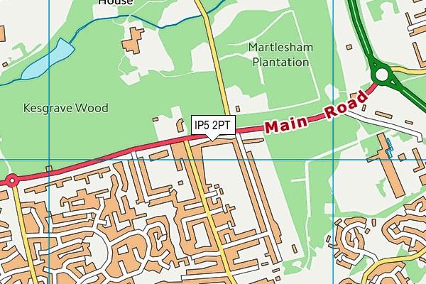 IP5 2PT map - OS VectorMap District (Ordnance Survey)