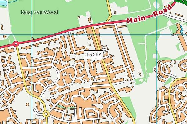 IP5 2PY map - OS VectorMap District (Ordnance Survey)