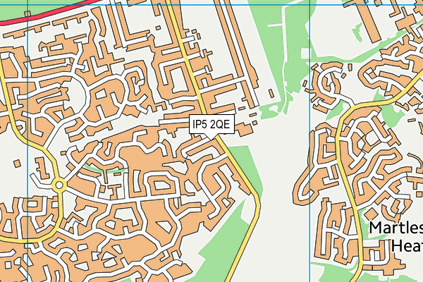 IP5 2QE map - OS VectorMap District (Ordnance Survey)