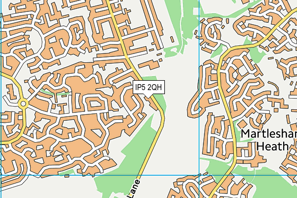 IP5 2QH map - OS VectorMap District (Ordnance Survey)
