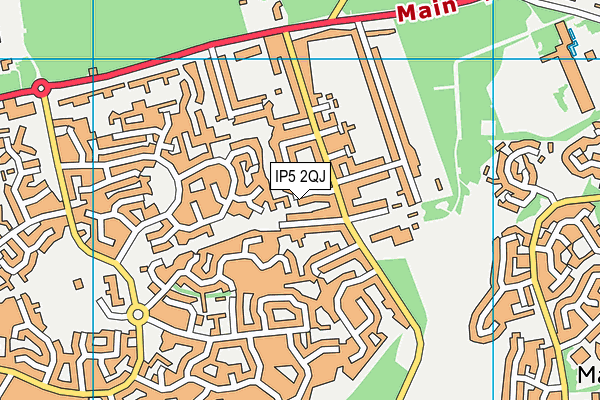 IP5 2QJ map - OS VectorMap District (Ordnance Survey)