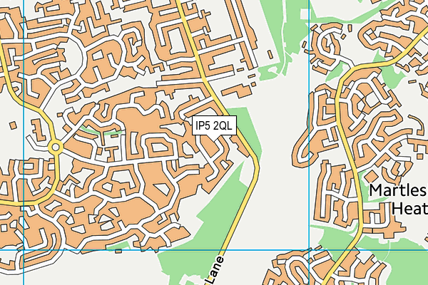 IP5 2QL map - OS VectorMap District (Ordnance Survey)