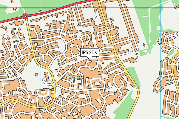 IP5 2TX map - OS VectorMap District (Ordnance Survey)