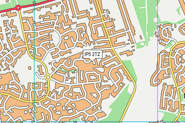 IP5 2TZ map - OS VectorMap District (Ordnance Survey)