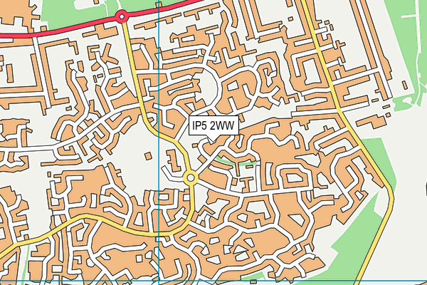 IP5 2WW map - OS VectorMap District (Ordnance Survey)