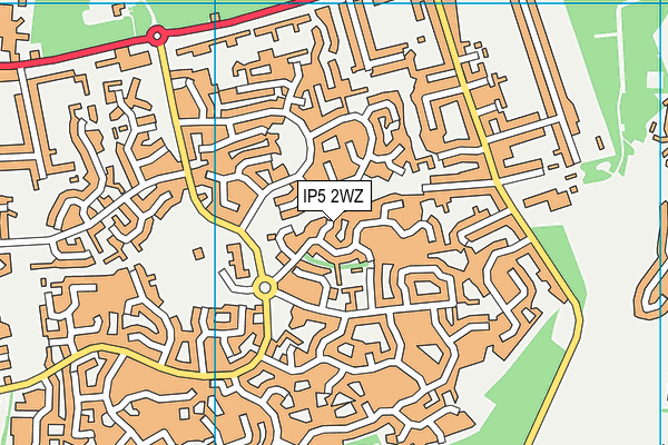 IP5 2WZ map - OS VectorMap District (Ordnance Survey)