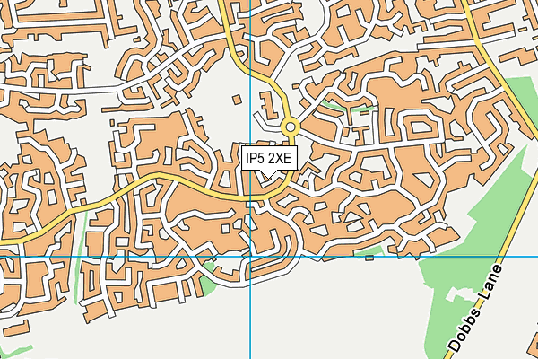 IP5 2XE map - OS VectorMap District (Ordnance Survey)