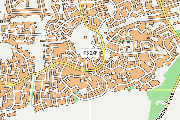 IP5 2XF map - OS VectorMap District (Ordnance Survey)