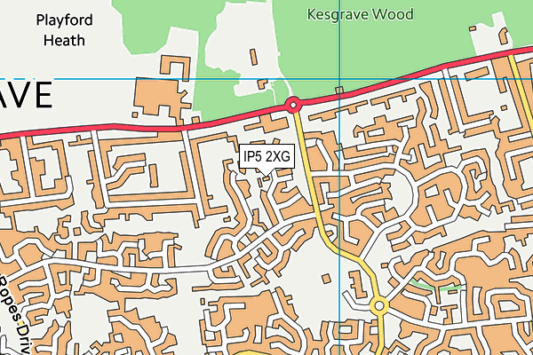 IP5 2XG map - OS VectorMap District (Ordnance Survey)