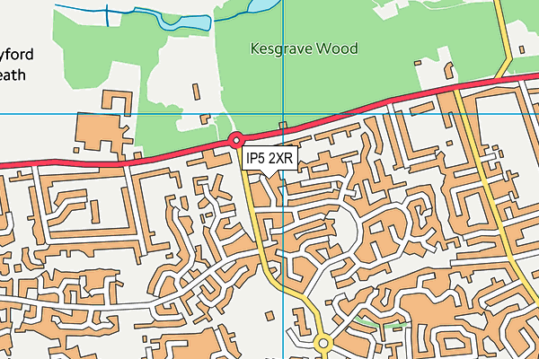 IP5 2XR map - OS VectorMap District (Ordnance Survey)