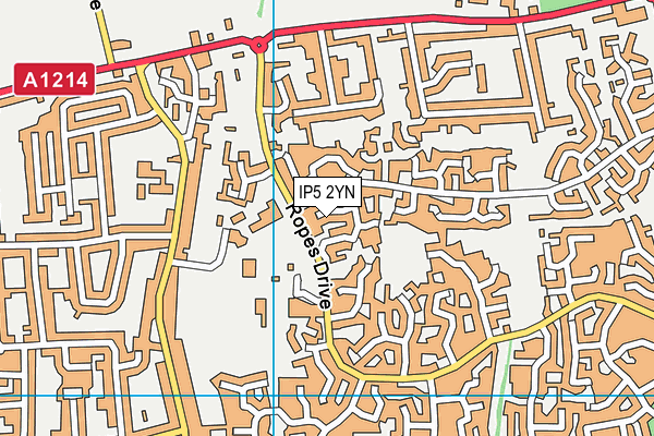 IP5 2YN map - OS VectorMap District (Ordnance Survey)