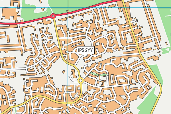 IP5 2YY map - OS VectorMap District (Ordnance Survey)