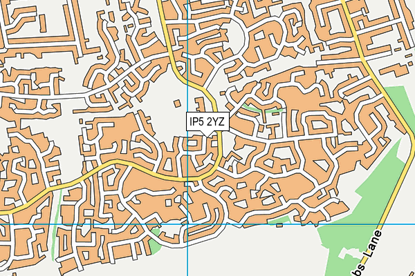 IP5 2YZ map - OS VectorMap District (Ordnance Survey)