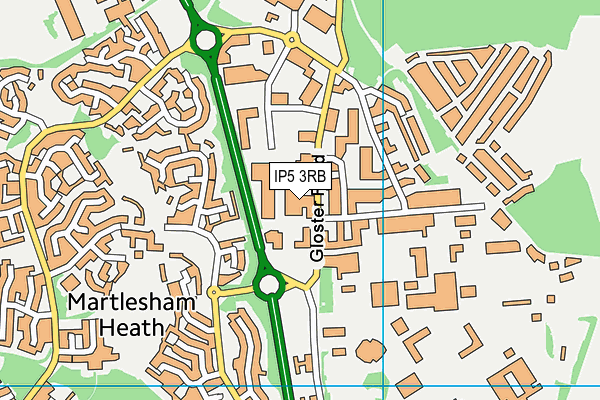 IP5 3RB map - OS VectorMap District (Ordnance Survey)