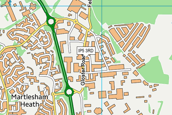 IP5 3RD map - OS VectorMap District (Ordnance Survey)