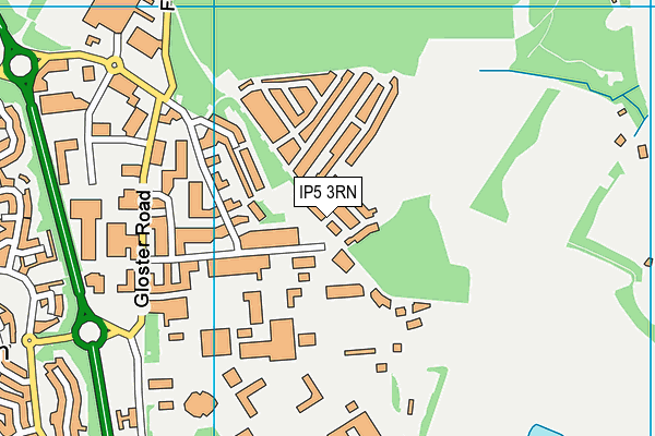 IP5 3RN map - OS VectorMap District (Ordnance Survey)