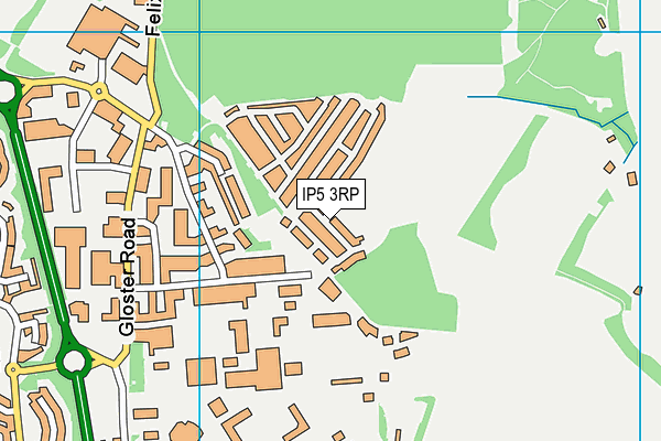 IP5 3RP map - OS VectorMap District (Ordnance Survey)