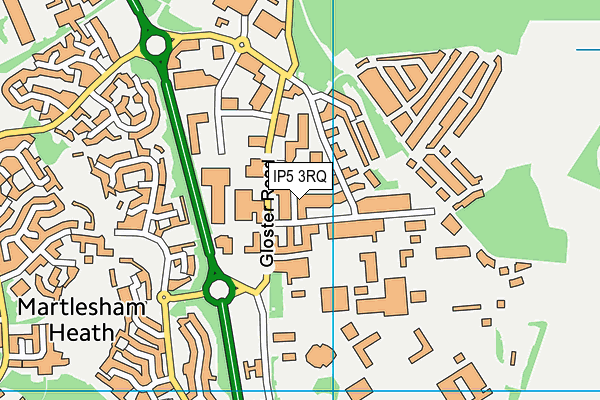 IP5 3RQ map - OS VectorMap District (Ordnance Survey)