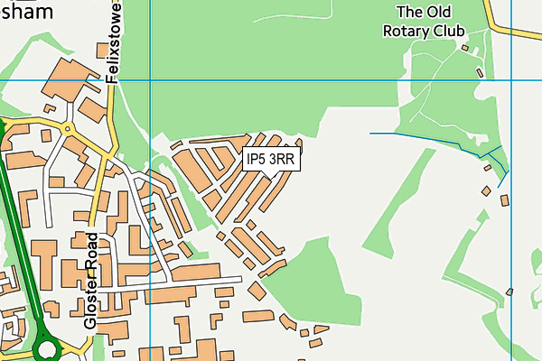 IP5 3RR map - OS VectorMap District (Ordnance Survey)