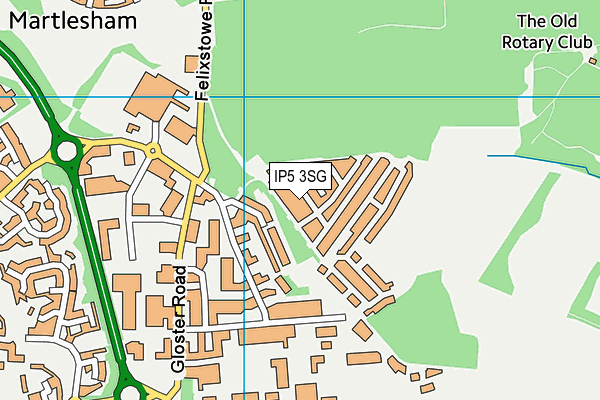 IP5 3SG map - OS VectorMap District (Ordnance Survey)