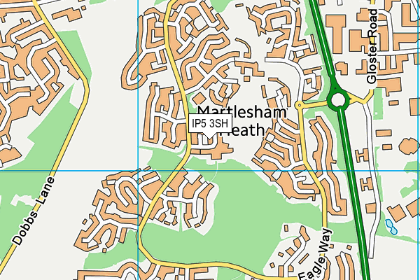 IP5 3SH map - OS VectorMap District (Ordnance Survey)