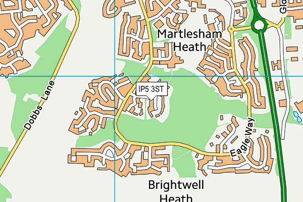 IP5 3ST map - OS VectorMap District (Ordnance Survey)